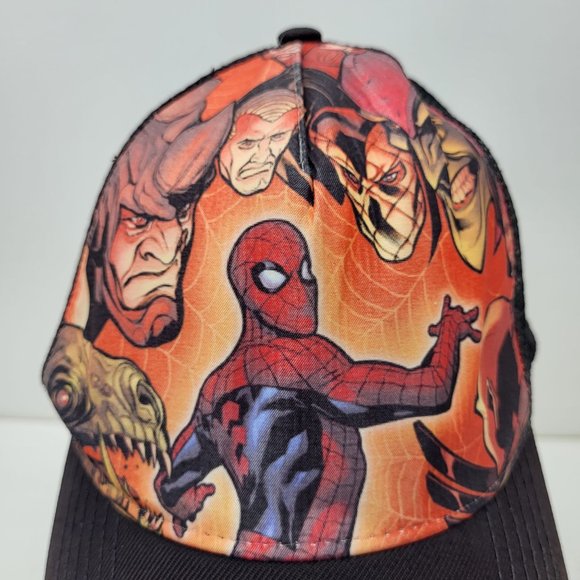 New Era Spider-Man Adjustable Hat Sinister Six Marvel Rhino Shocker Lizard Black - Picture 2 of 13